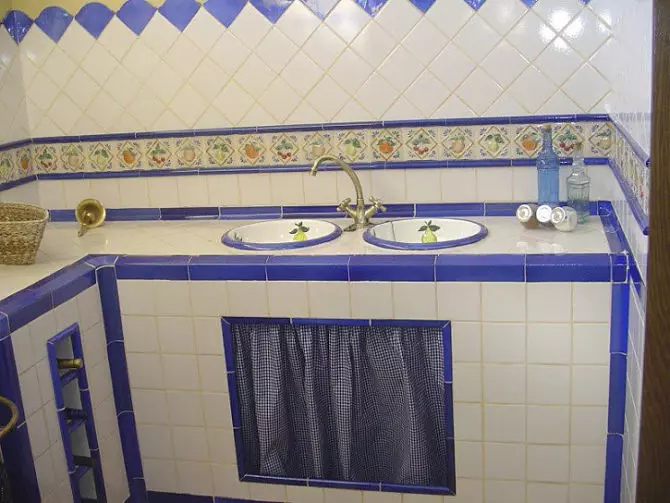 cocina de obra estilo antiguo