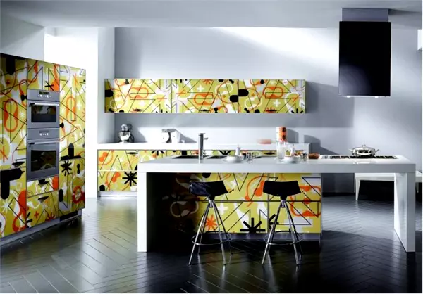 vinilos de colores muebles cocina